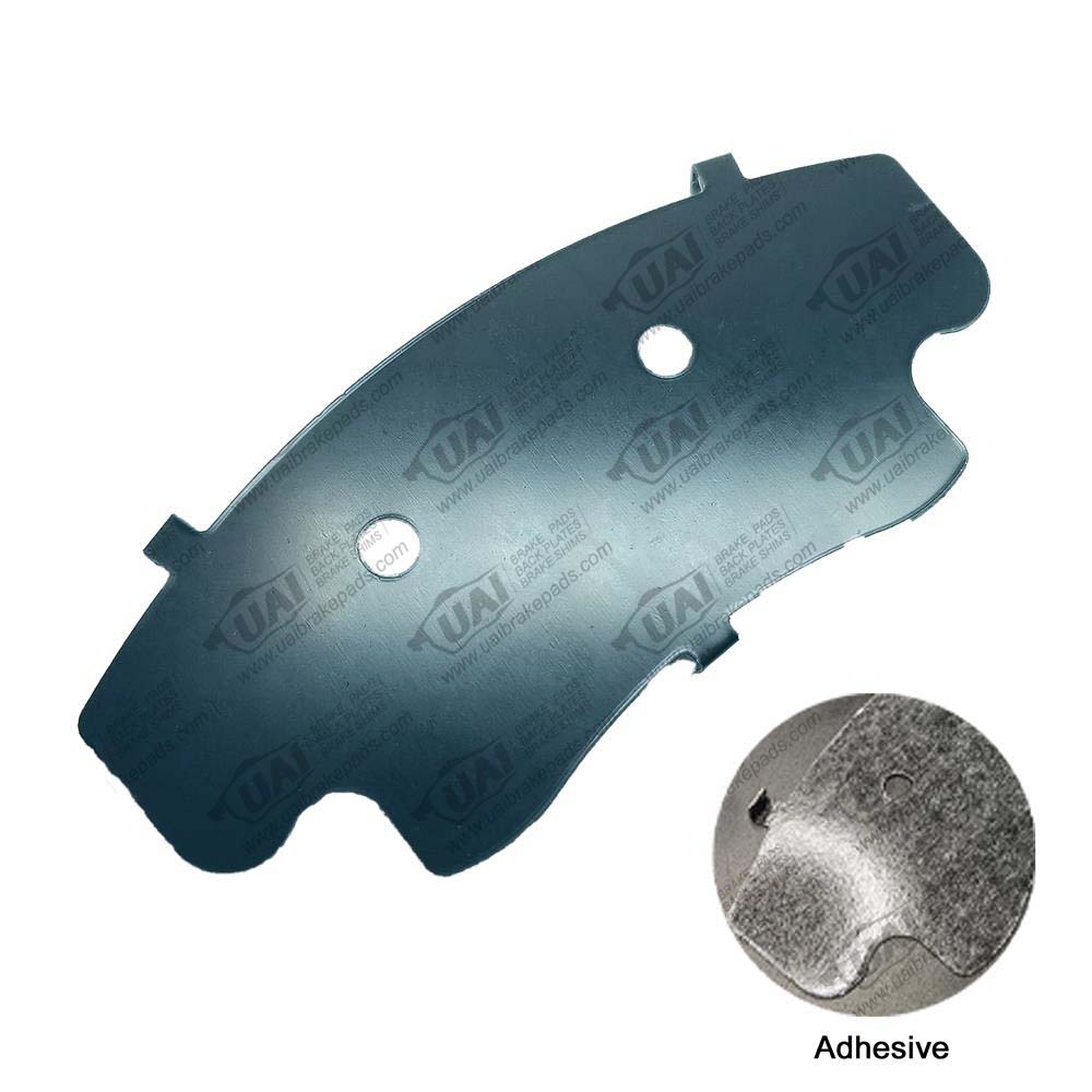 Smooth Rubber Damping Shims with Adhesive for Brake Pads