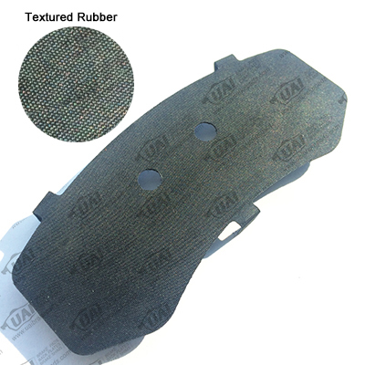 Textured Rubber Damping Shims for Brake Pads
